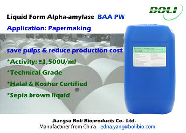 Flüssige Form-niedrigtemperaturalphaamylase-Enzym PW-Kosteneinsparung für Papierherstellung