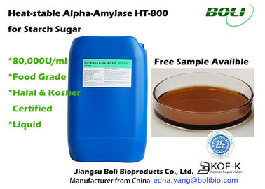 Flüssige Abnahme-Viskosität Alphaamylase-Enzym HT -800 von gallertartigen Stärke-Lösungen