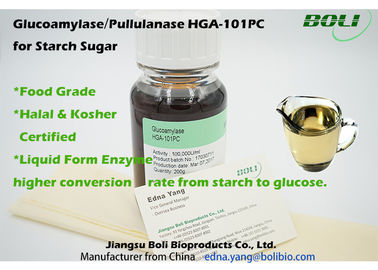 Nahrungsmittelgrad-Pullulanase-Enzym 1400B U/ml, Glucoamylase100,000U/ml HGA-101PC für Stärke-Zuckerflüssigkeitsform