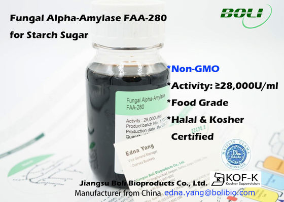 Nicht GVO-Nahrungsmittelenzym-pilzartige Alpha Amylase For Starch Sugar-Industrie