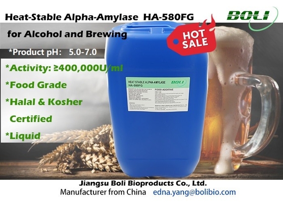 Hitzebeständige hohe Konzentration Alpha Amylase Enzymess HA-580FG für Alkohol