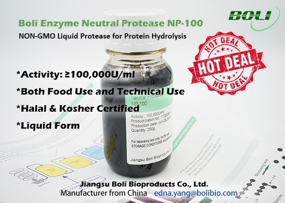 Neutrale Flüssigkeit der Protease-proteolytischen Enzym-NP-100 NON-GMO für Hydrolyse