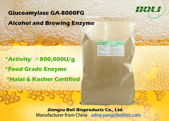 Brauenenzym der Glukoamylase-GA-8000FG für Alkohol hohes Concerntrations-Nahrungsmittelgrad-Pulver