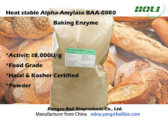 Hitzebeständiges Lebensmittelzusatzstoff-Amylasealpha des Enzyms 8,000U/g der Alphaamylase-BAA-0080 backendes gesundes
