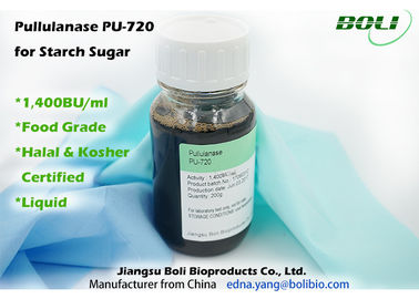 1400 BU/ml Pullulanase-Enzym-Licht zum dunkelbraunen Plastik der Flüssigkeits-25kg 30kg trommelt