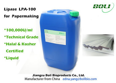 Kommerzielles flüssiges Lipase-Enzym 100000 U/ml hohe Enzymaktivität für Papierherstellung