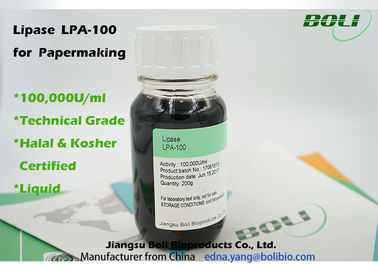 Kommerzielles flüssiges Lipase-Enzym 100000 U/ml hohe Enzymaktivität für Papierherstellung