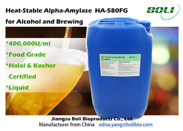 Hitzebeständige Brauenenzym-Alphaamylase ha - 580FG 500000U/ml hoher Reinheitsgrad