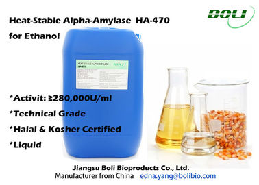 Mit niedrigem pH-Wert lassen Sie flüssige hitzebeständige Enzyme für Äthanol-Alphaamylase ha - 470 280000 U/ml zu