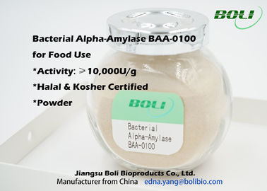 Boli-Mittel-Temperatur-bakterielle Alphaamylase-hellbraunes Pulver 10000 U/g von