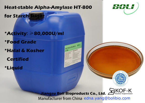 Hohe Tätigkeit hitzebeständige flüssige Alpha Amylase Ht-800 für Nahrungsmittelstärke Liquifaction