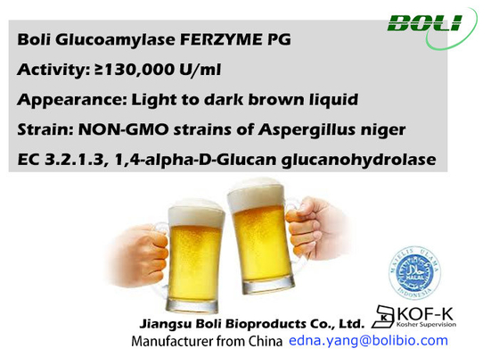 130000U / Ml Nahrungsmittelgrad-Glukoamylase-Enzym-für Zuckerbildung in der Nahrungsmittelbrauindustrie