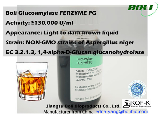 130000U / Ml Nahrungsmittelgrad-Glukoamylase-Enzym-für Zuckerbildung in der Nahrungsmittelbrauindustrie
