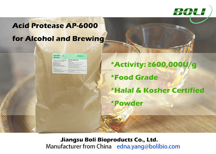 600000U / g-Nahrungsmittelgrad-saure Protease, hohe leistungsfähige Alphaamylase, die für Alkohol braut