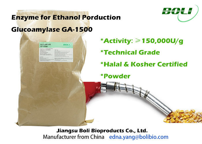 Technisches Grad-Glukoamylase-Enzym GA - 1500 150000 U/blasses BrownFor Äthanol g